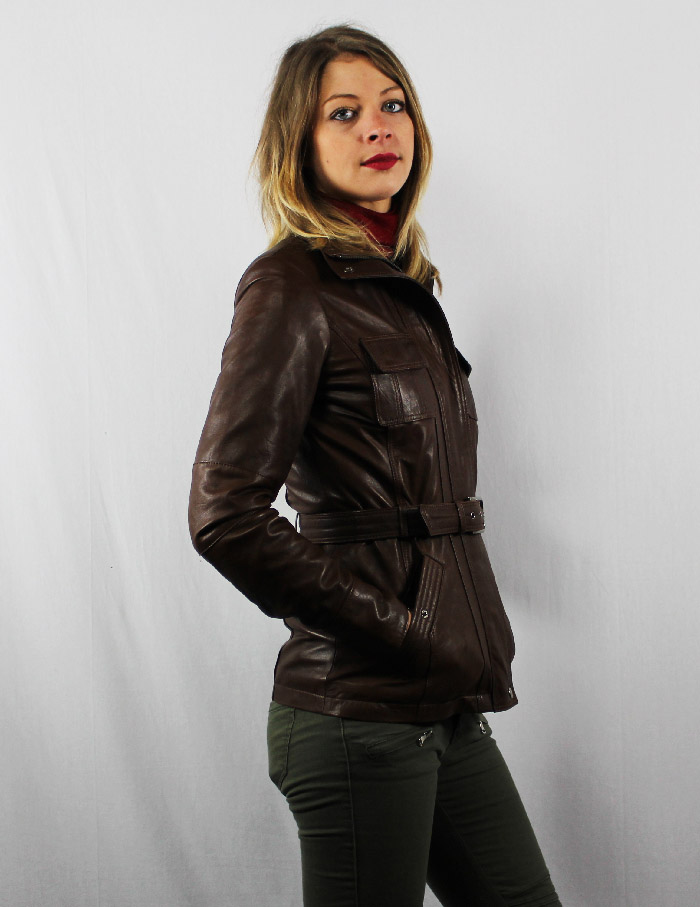 Vestes en cuir femme