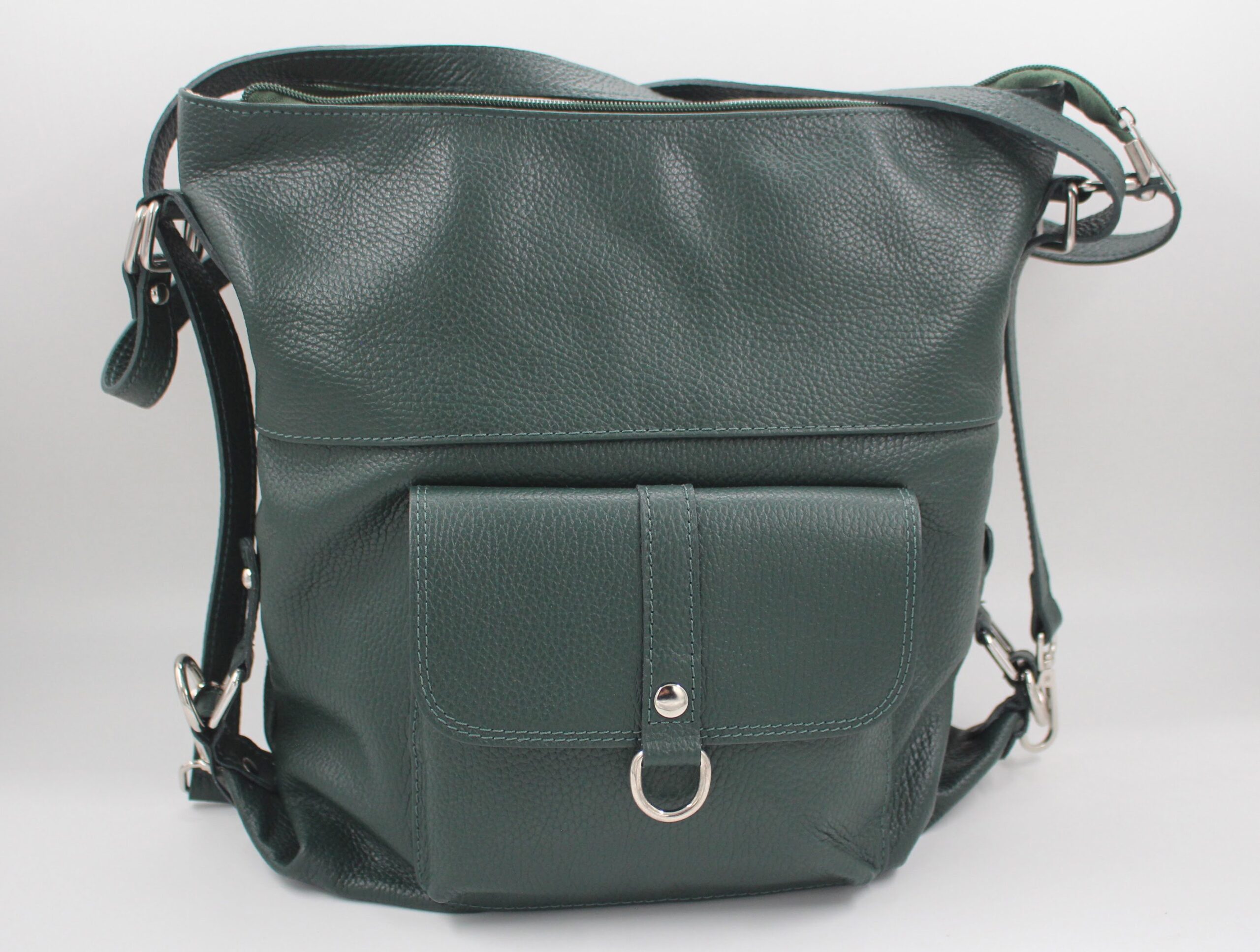 Sac en cuir vachette vert