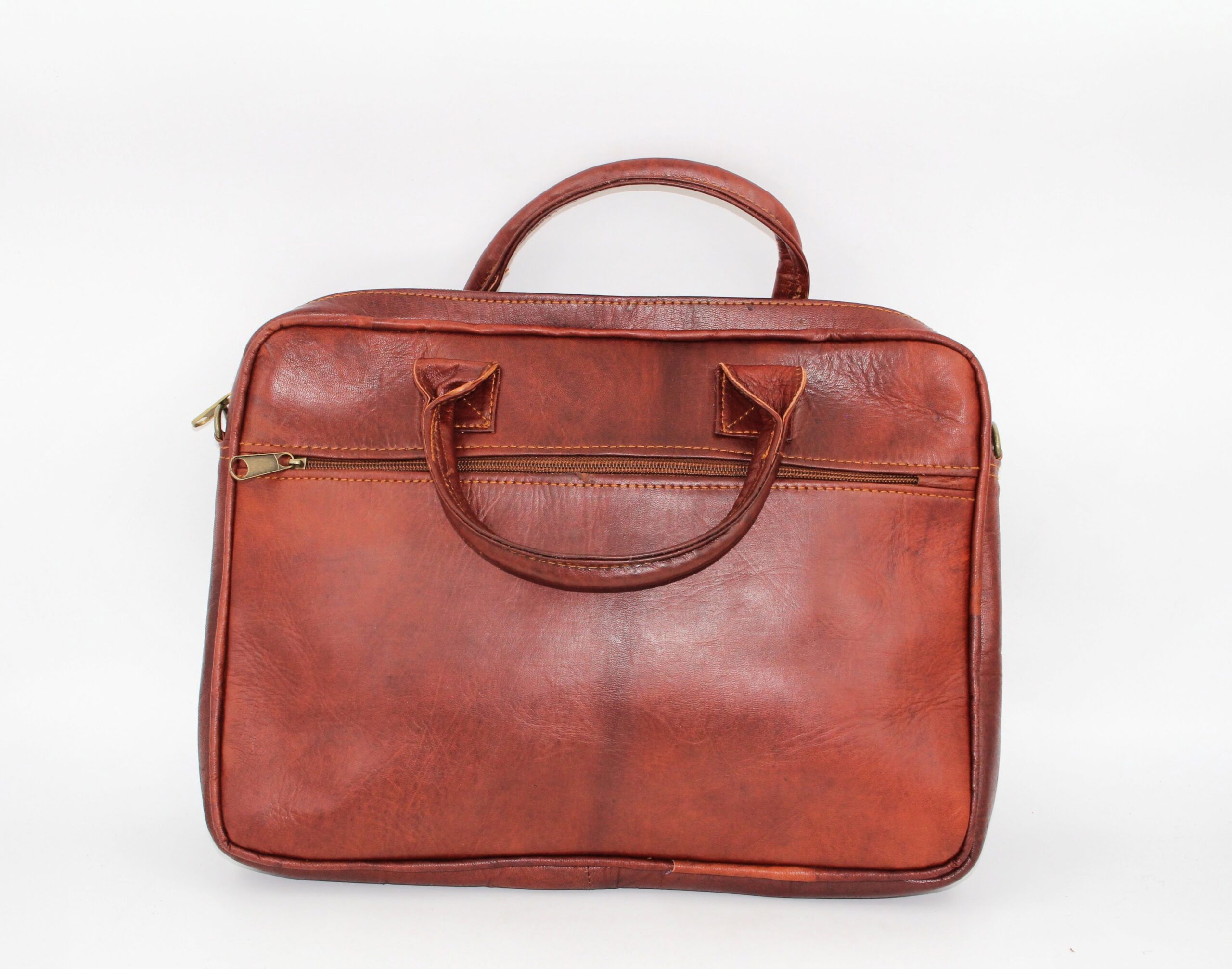 Sacoche en cuir marron – Image 2