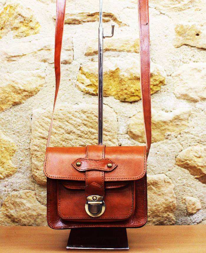 Sac en cuir marron – Image 2