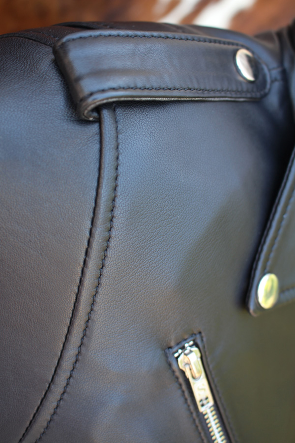 Blouson perfecto en cuir noir – Image 5