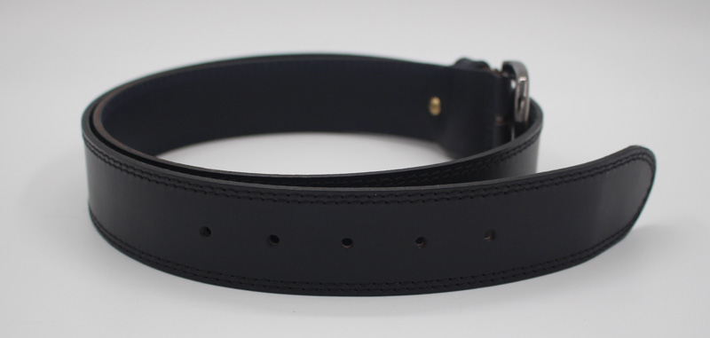 Ceinture en cuir bleu – Image 3