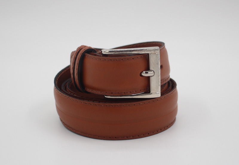 Ceinture en cuir camel