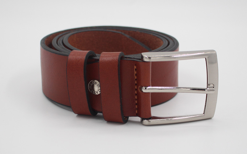 Ceinture en cuir camel lisse – Image 2