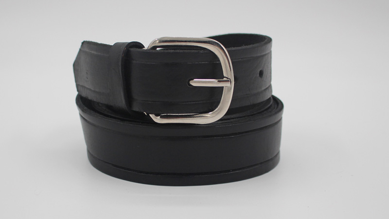 Ceinture en cuir noir