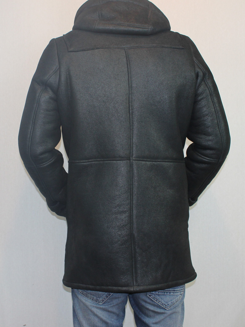 3/4 duffle coat mouton retourné veritable – Image 3