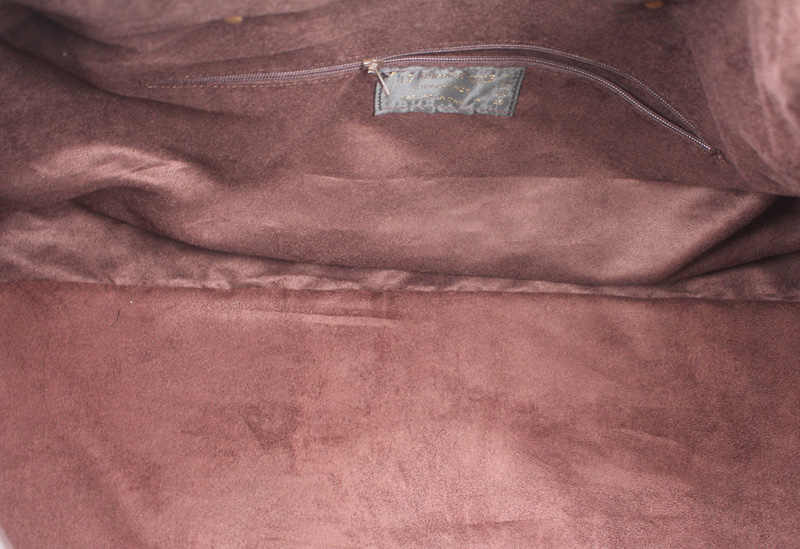 Sac de voyage en Cuir - Marron foncé - Format Moyen – Image 4