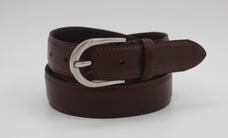 Ceinture en cuir marron pour femme