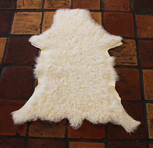 Peau d'agneau Bearn blanche