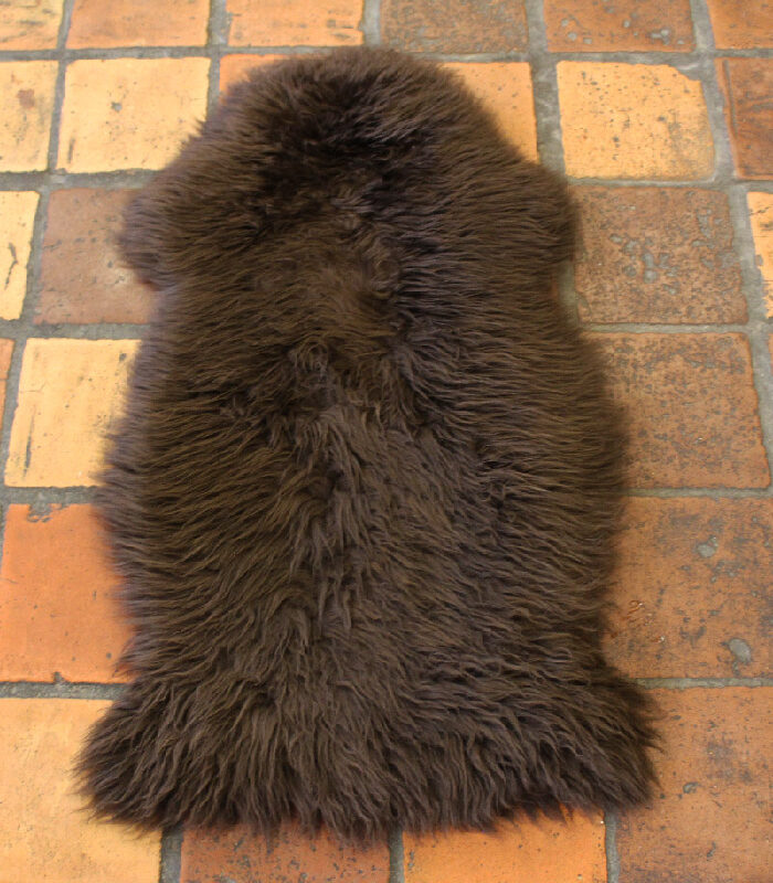 Peau de mouton marron
