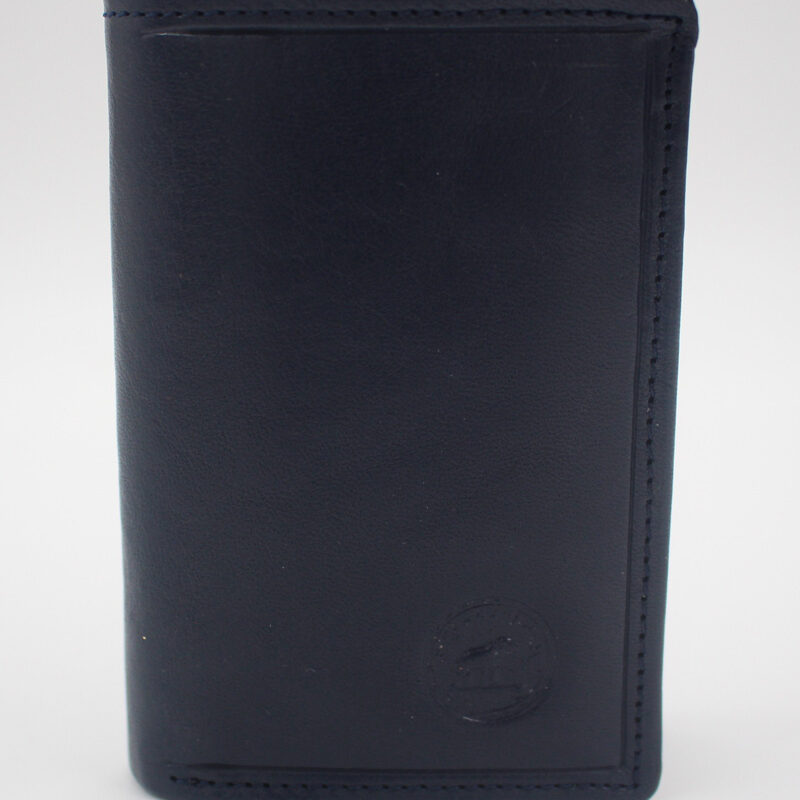 Porte carte cuir vachette bleu
