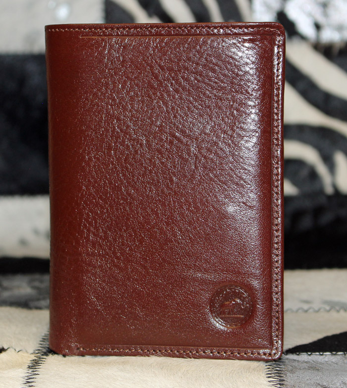 Portefeuille cuir vachette marron