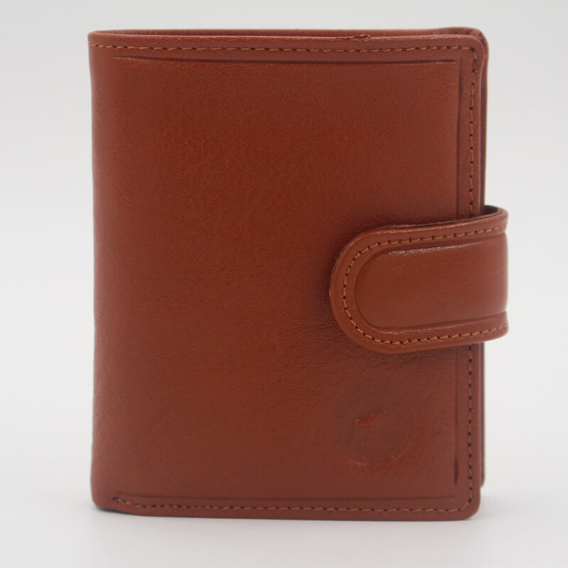 Portefeuille cuir vachette camel