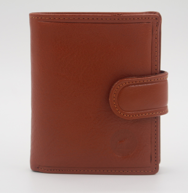 Portefeuille cuir vachette camel