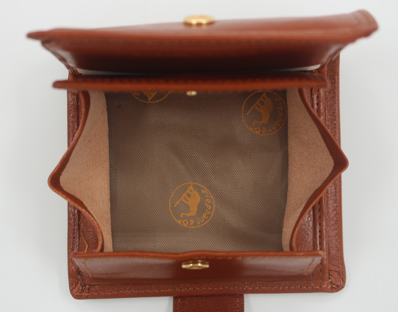 Portefeuille cuir vachette camel – Image 4