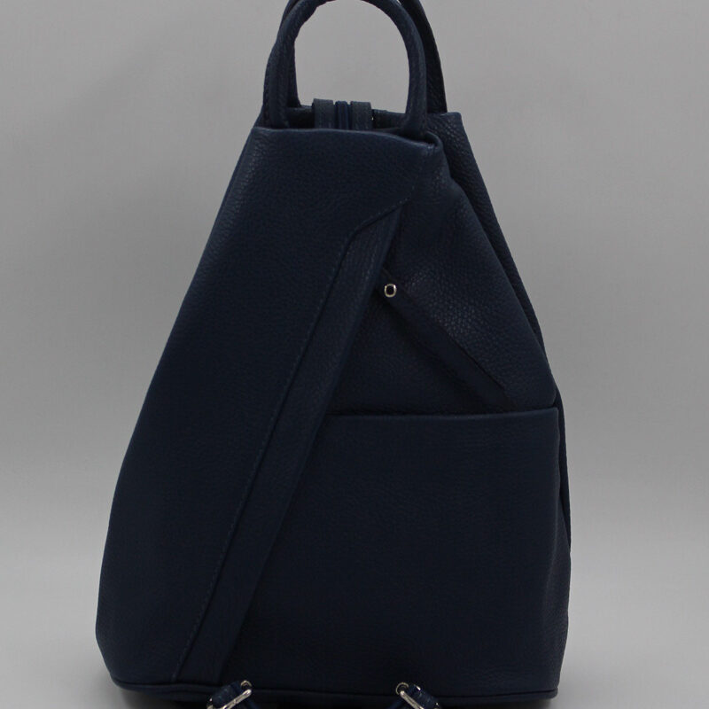 Sac à dos en cuir bleu