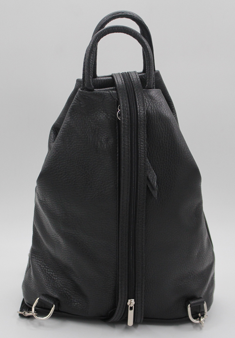 Sac à main cuir grainé noir – Image 3