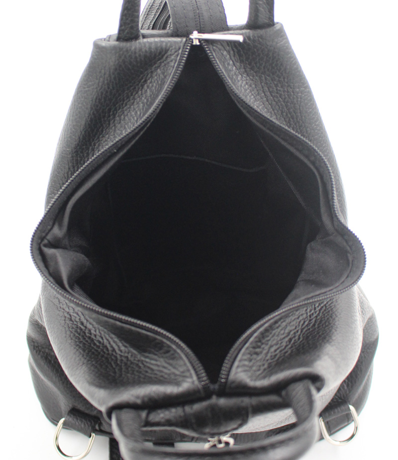 Sac à main cuir grainé noir – Image 4