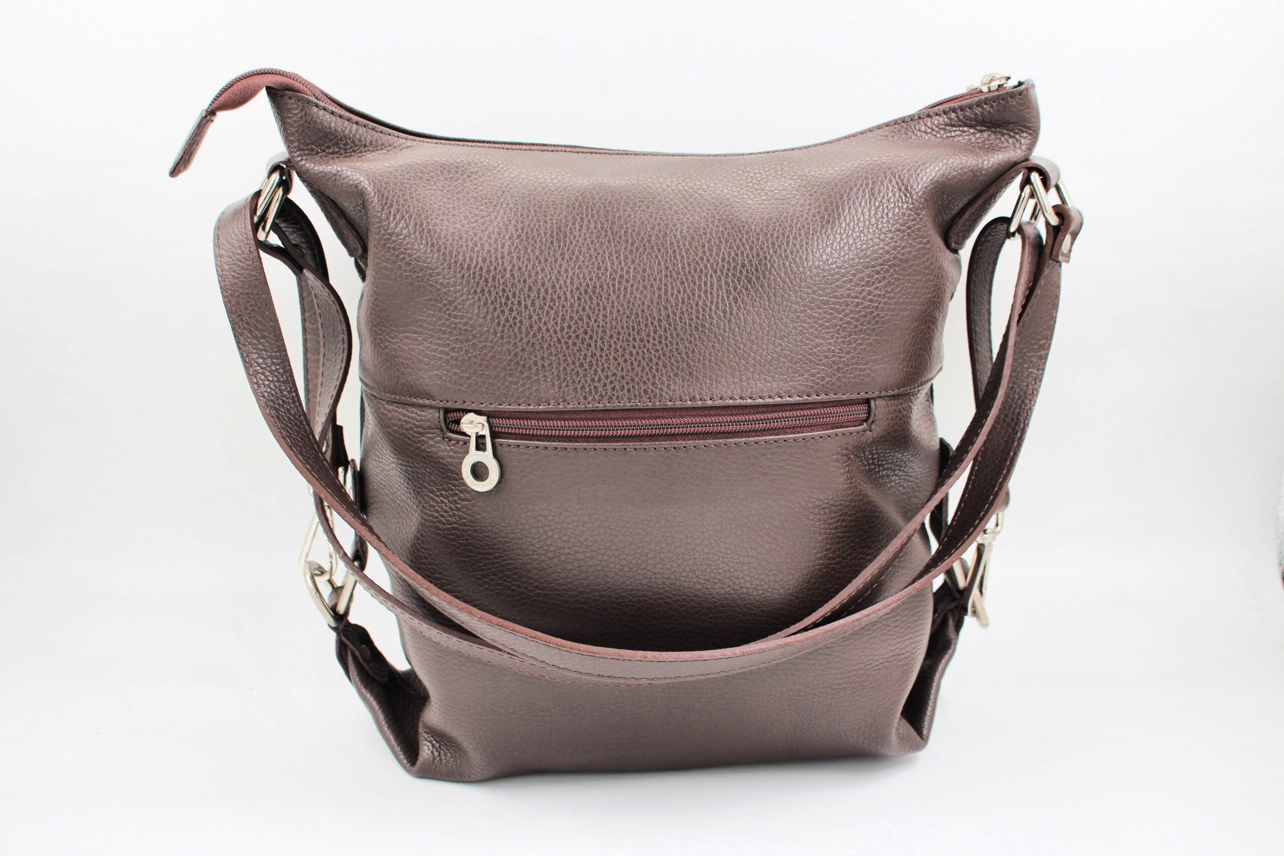 Sac en cuir vachette marron foncé – Image 2