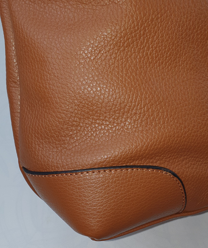Sac à main en cuir camel – Image 4