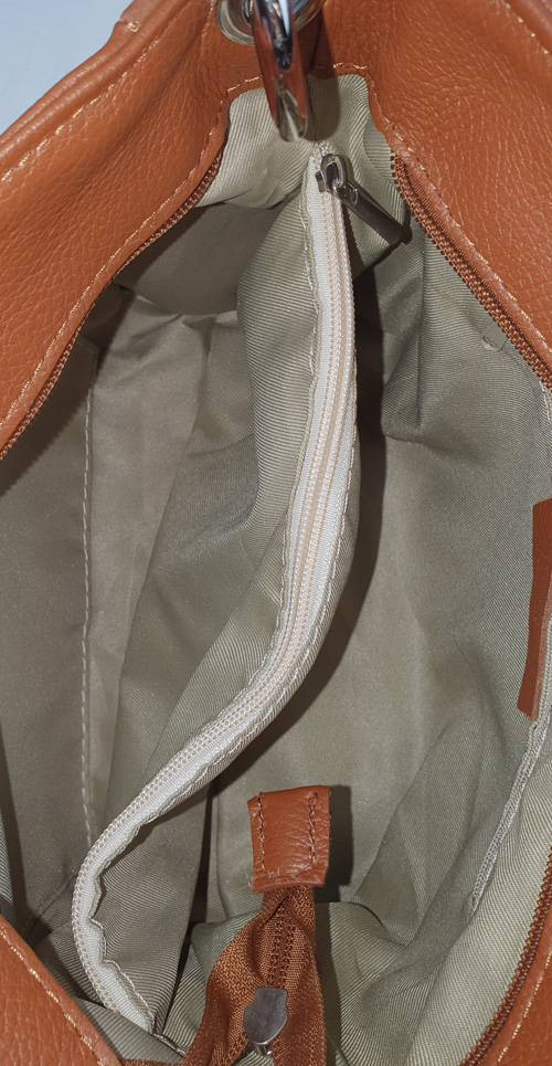 Sac à main en cuir moutarde – Image 5