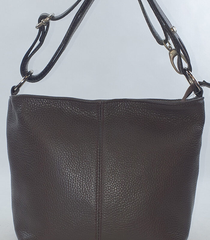 Sac à main en cuir marron