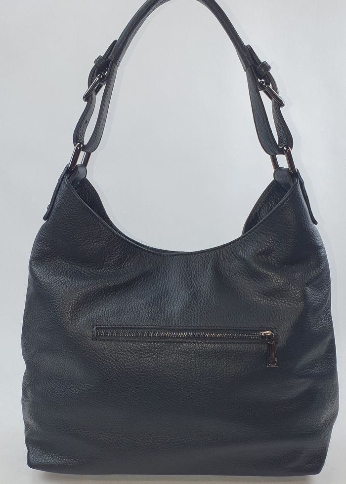 Sac à main en cuir noir – Image 2
