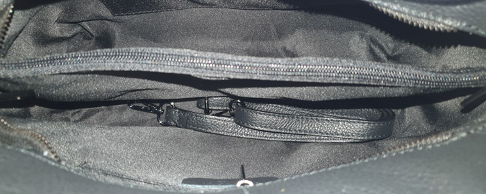 Sac à main cuir grainé noir – Image 7
