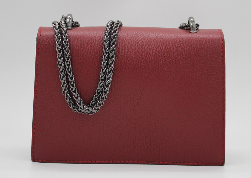 Sac à main en cuir de vachette rouge59 – Image 3