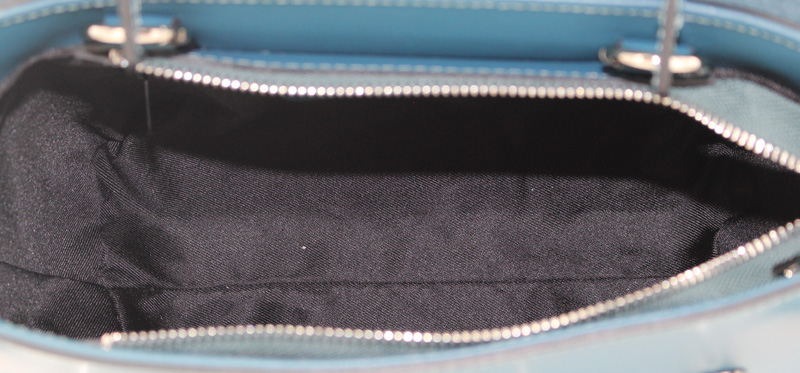 Sac à main en cuir vachette bleu – Image 3