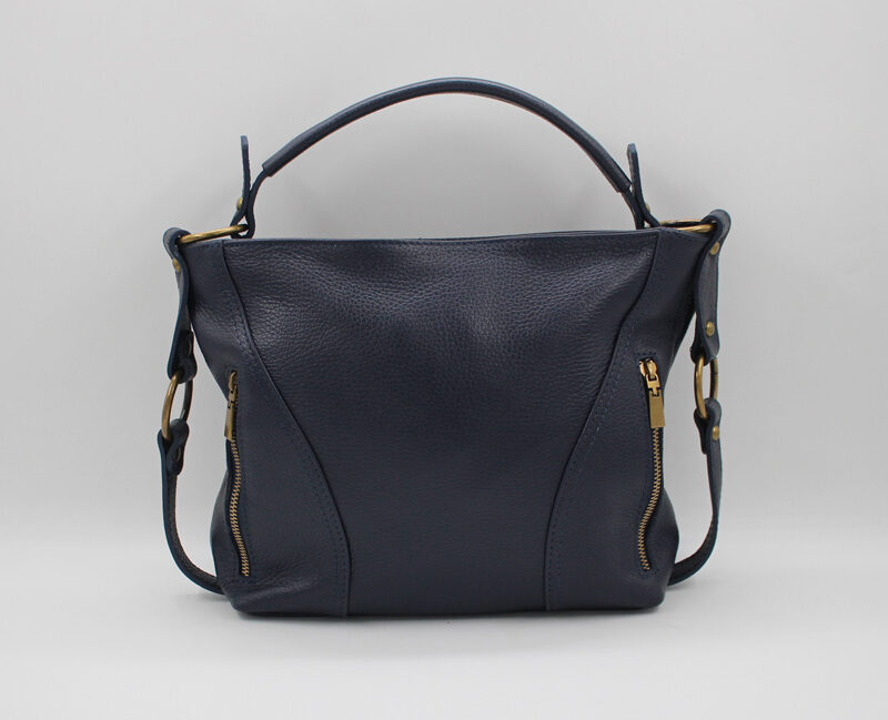 Sac à main en cuir bleu