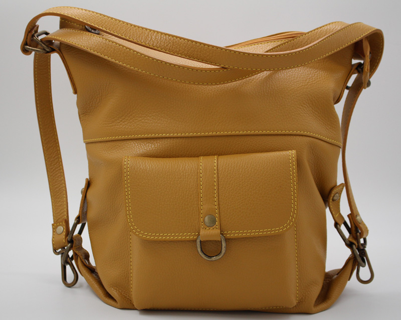 Sac en cuir vachette jaune