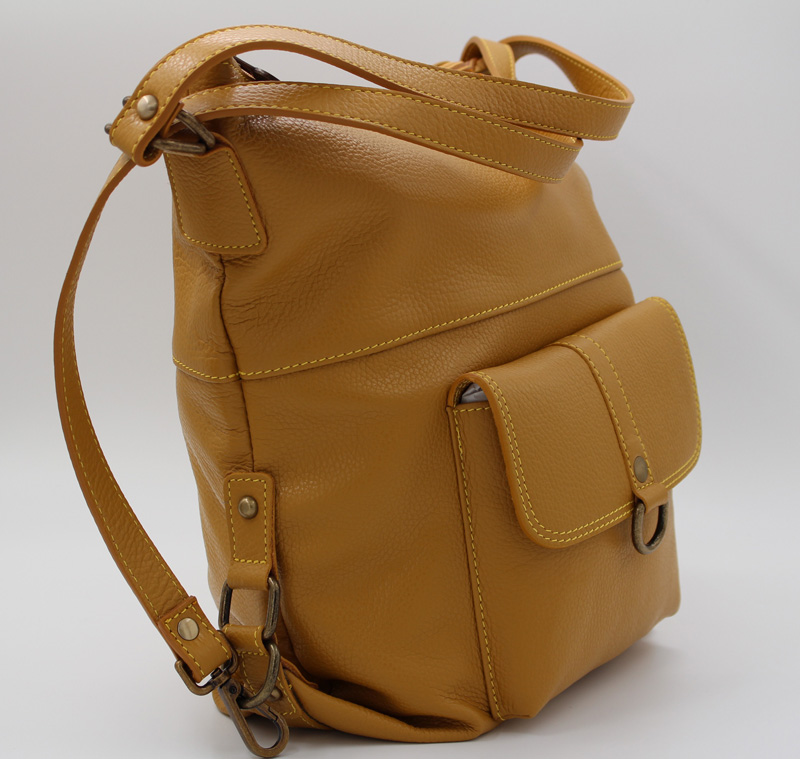 Sac en cuir vachette jaune – Image 2