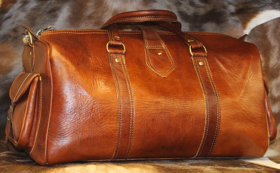 Sacs de voyage en cuir naturel
