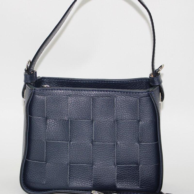 Sac à main en cuir bleu