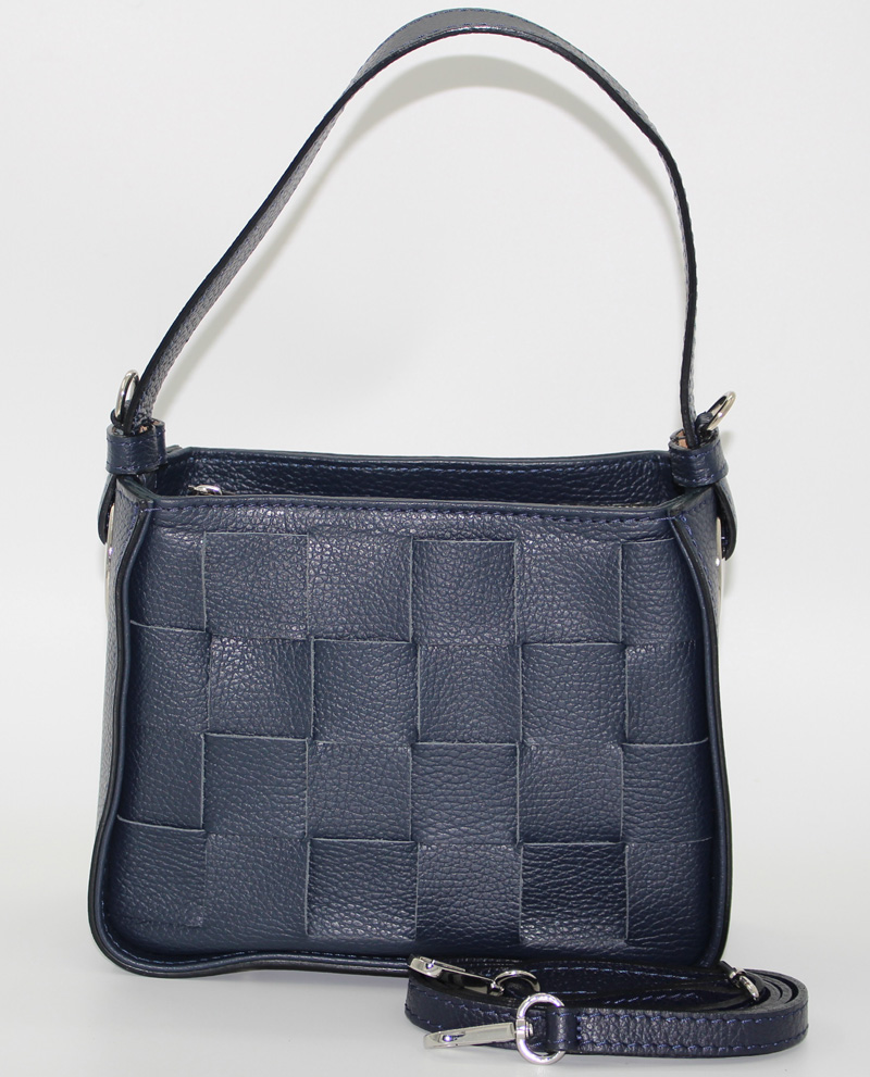 Sac à main en cuir bleu