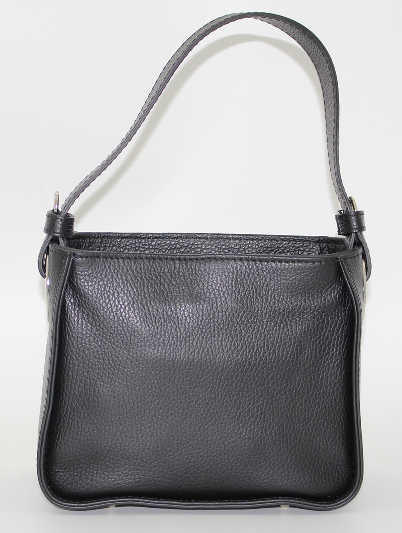 Sac à main en cuir noir – Image 3
