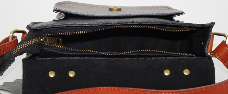 Sac à main en cuir noir – Image 3