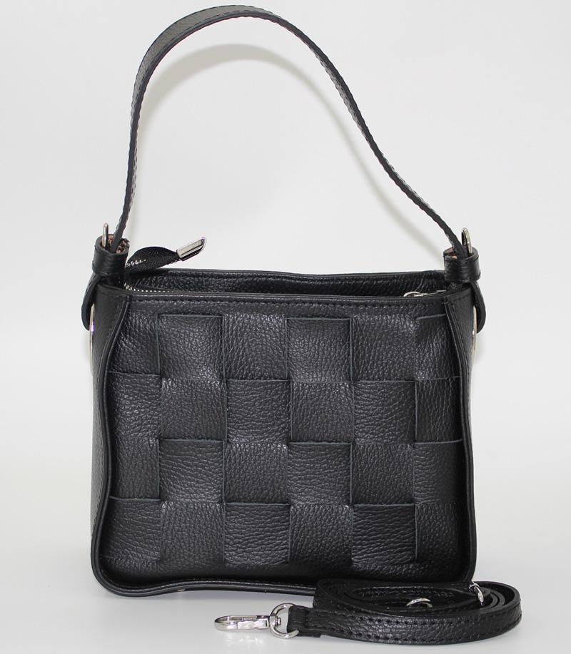 Sac à main en cuir noir