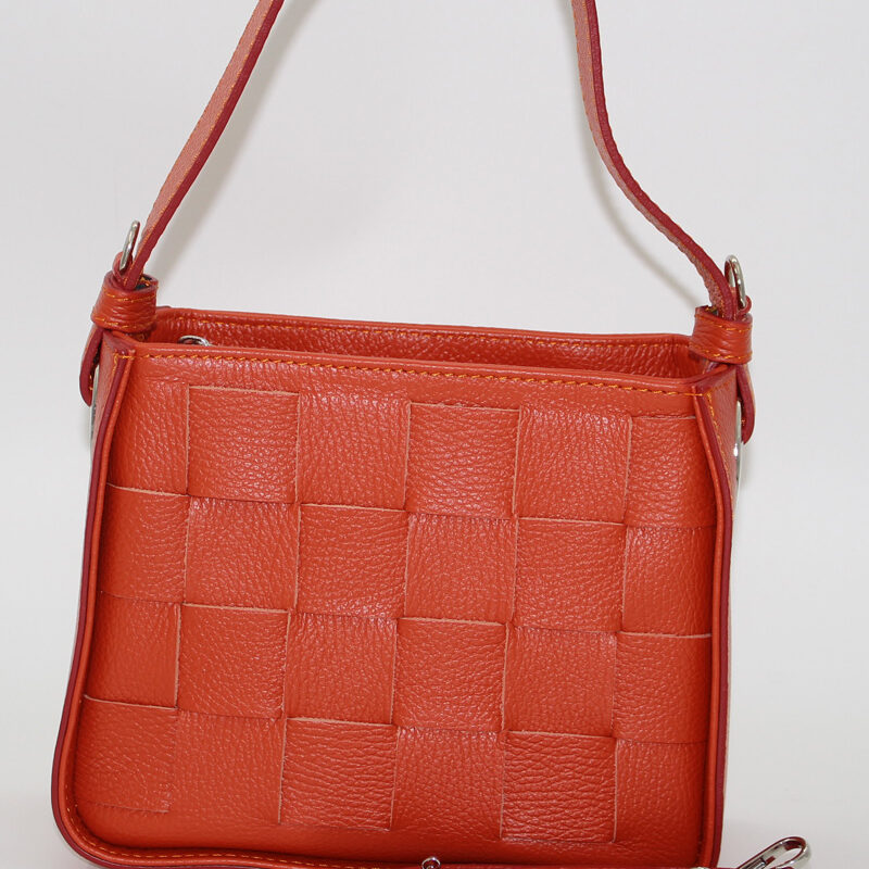 Sac à main en cuir orange