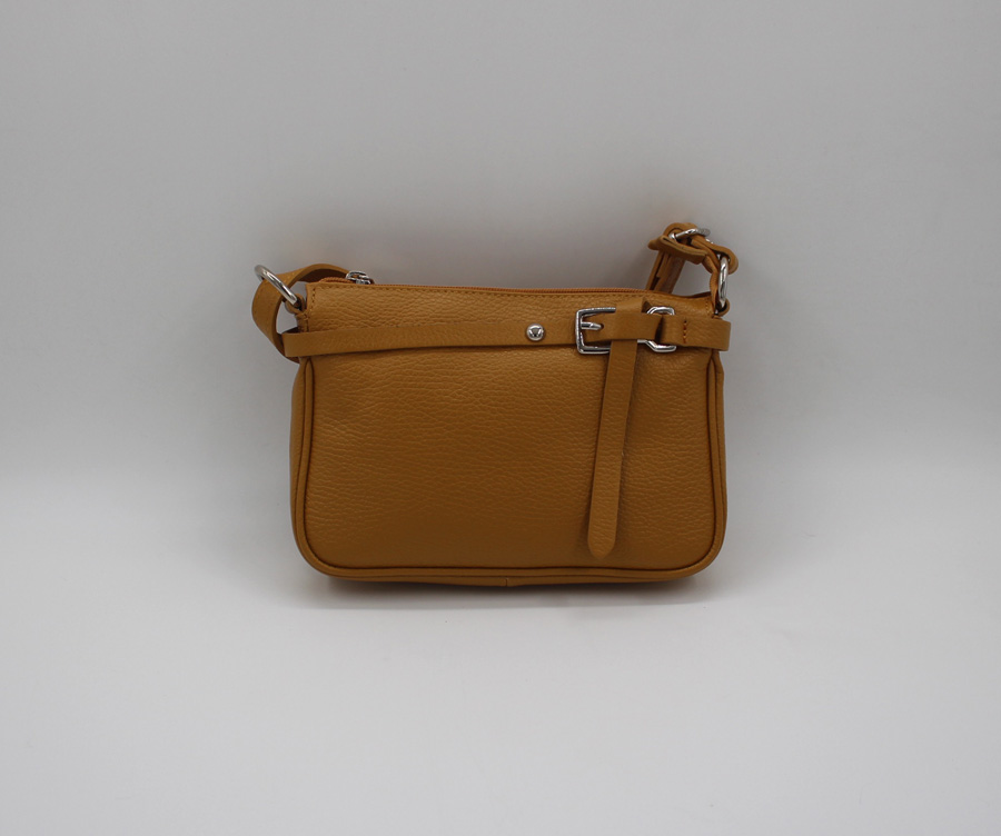 Pochette cuir vachette jaune