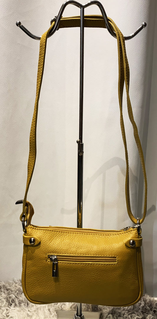 Pochette cuir vachette jaune – Image 2