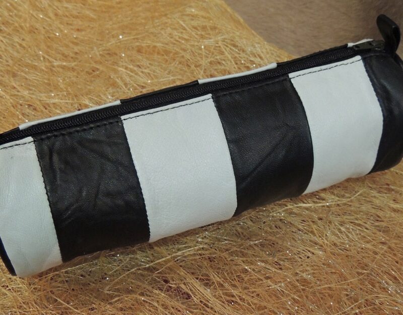 Trousse cuir agneau noir